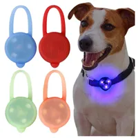 Hondenkragen ontleende siliconen anti -verlies licht hangende kat spotlight waterdichte indicator pet veiligheid nacht looplichten zo