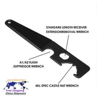 AR15 M4 Tool Wrench All Steel Metal Leather Grip332w