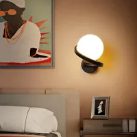 Wandlampen Nordische Lampe moderne LED -Innenhaut Schlafzimmer Creative Wohnzimmer Dekoration Innenbeleuchtung Lamparawall