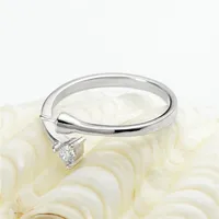 Ringeinstellungen leerer Basis Zirkon ein Stein 925 Sterling Silber DIY Schmuckfunde Perlenmontage für Pearl Party227u
