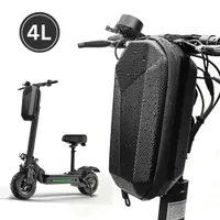 Bolso de manillar de scooter universal 4L EVA impermeable impermeable EVA almacenamiento delantero colgando para bicicleta plegable eléctrica