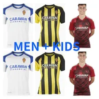22 23 Real Zaragoza Away Soccer Jersey 2022 2023 Shinji Kagawa Andre Pereira Alberto Soro Camisetas de Futbol Set Football Shirts Men Kids Kit