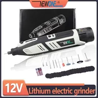 Newone 12V litiumjon trådlöst rotationsverktygssats Electric Mini Drill med sex hastighetsjustering Portable Dremel Rotary Tool 201225