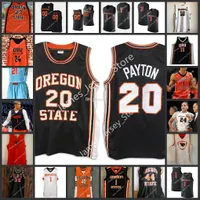 20 Gary Payton OSU Custom Oregon State Beavers College Basketball Jersey Michael Rataj Jayden Stevens Chol Marial Isaiah Johnson Rodrigue Andela 35 Glenn Taylor Jr.