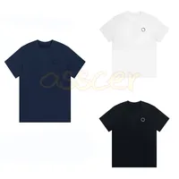 Camisetas de moda para hombres TEES DE COLOR DE COLLO DE alta calidad Bordado de diseño para mujeres Topes de ropa casual XS-L