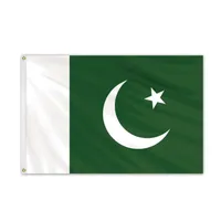Pakistan Flags Country National Flags 3'x5'ft 100D Polyester High Quality avec deux œillets en laiton2717