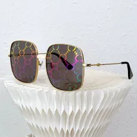 Óculos de sol mais recentes glasses masculinos grife feminino copos quadrado tonalidades espelhadas de personalidade de impressão de rede de casais de broto de rua de rua de rua tamanho 60 17 140