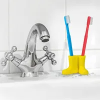 Toothbrush titulares 1 pcs bonitos botas de chuva de dentes prateleiras crianças escova dentes banheiro fornecimento