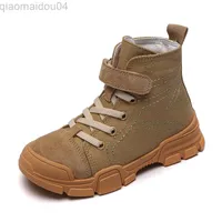 Boots printemps automne new kids baskets high enfants toile chaussures chaussures garçons et filles enfants l220824
