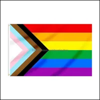 Banner Flags Festive Party Supplies Home Garden Gay Flag 90X150Cm Rainbow Things Pride Bisexual Lesbian Pansexual Lgbt Accessories Drop De