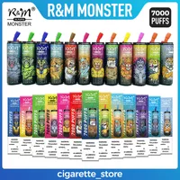 Origineel RM Monster 7000Puffs Wegwerp E Sigaretten VAPE Pen 15 ml voorgevuld 13Colors Cartridge Pod Device Mesh Coil Type-C Oplaadbare 550 mAh Luchtstroomregeling