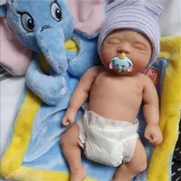 7 Boy Micro Preemie Full Body Silicone Baby Doll Joseph Mini Reborn Doll Sur Children Antistress 278o