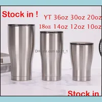 Mugs Drinkware Kitchen Dining Bar Home Garden Stock In 36Oz 30Oz 20Oz 14Oz 12Oz 10Oz Stainless Steel Tumbler Mug Vacuum Insated Dhyax