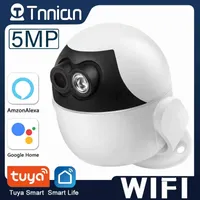5MP Tuya Alexa Google Ip Camera Wifi Baby Monitor Mini Indoor Cctv Camera Ai Tracking Audio Video Surveillance Camera J220519