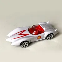 1 64 Scale Sports Sport Speed ​​Wheels Racer Mach 5 Go Diecast Model Ca Die Die Cast Alloy Toy Toy Hombles 220608