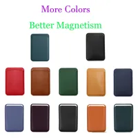 Offizielle Farbe Original Leder Brieftasche mit magnetischem Wireless Case für iPhone 13 Pro Max 13mini 12 Pro Mini-Magnetkartenhalter