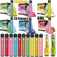 24 smaken Bang XXL XXTRA wegwerpapparaat PODS E Sigaretten voorgevulde 6 ml vape pennen 800 mAh Battery's 2000puffs Langdurige startkits