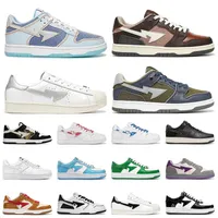 New Fashion Bapestas Mens Women Casual Shoes Baped SK8 STA Sports Sneakers Union Brown Ivory Darkple Green White Abc Camo Pink Blue Designer Trainers