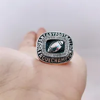 2018 2019 Fantasy League Football Championship Ring Men Fan Souvenir Gift Whole255U