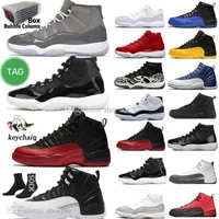 11 11s Mens Basketball Shoes Cool Grey 45 Concord Bred Legend Blue Gamma Flu Game Royal 72-10 Anniversary12 12s Playoffs Royalty Taxi Men Sport Women Sneakers Trainers