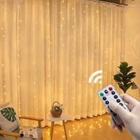 Strings LED Jaar Kerstlampen Garland Gordijn 3m USB Remote Control Festoon Light Ornamenten Noel Decoratie 2022 Natalled