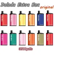 Doloda Original Extra Box 3500 Puffs Vapes jetables Couleurs 10 E Cigarettes 12 ml Flow d'air réglable Préfaisé à 5% Dispositif de vape Rechargeable