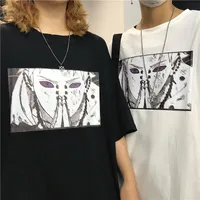 남자 티셔츠하라 주쿠 남자 티셔츠 아카츠키 사스키 통증 시원한 인쇄 유니탄 짧은 슬리브 스트리트웨어 아메이티 애니메이션 재미있는 티 셔츠 멘스