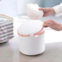 Çamaşır çantaları Yüksek kaliteli sütyen çamaşır çantası kalınlaşmış polyester iç çamaşırı sütyen fermuarlı örgü makinesi özel yıkama çantası