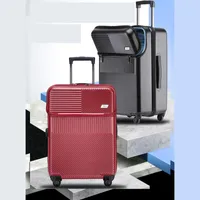 Bavullar 20 "24" 28 inç Ön Açık Genişletilebilir Seyahat Luggagetrolley Bavul Tekerlekler TSA Kilit Boarding Kabin Valise