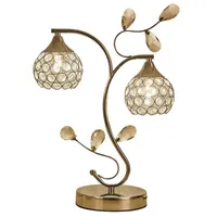 Table Lamps Modern Crystal Bedroom Luxury Bedside Leaf Living Room Light Study Fashion Desk LampTable