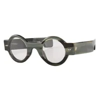Occhiali da sole Templi unici fatti a mano Rivet rotondi scuri naturali naturali occhiali ottici occhiali occhiali telaio