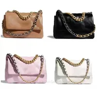 2022 deri çanta woc havyar zincir çantası kadınlar lüks moda tarzı klasik çift renkli zincir