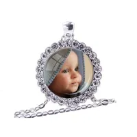 Anpassa fotohänge Anpassad halsband av ditt barn barn mamma pappa farförälder älskade för familjemedlem