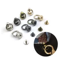 Handmade DIY Bag Parts & Accessories Luggage bag buckle Tongs Snap hook Ring with screws 16set lot silver Gun black bronze gold219S