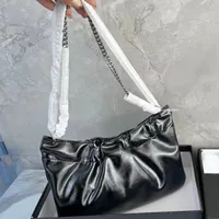 Borse di design di alta qualità borse a catena di moda borse per spalle bianche nere da spalla morbida in pelle da donna in pelle crossbody hardware argento hardware messenger sacs