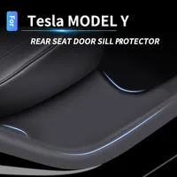 الخلفية المدمج في باب عتبة المقعد تحت حارس الزاوية تعديل الملحقات الداخلية لوازم السيارات ل Tesla نموذج Y 2021 2022