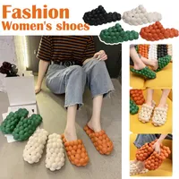 Heiße Sommer -Frauen -Pantoffeln Neue Persönlichkeit Bubble Mode Pantoffeln Hausmassage unten Frauen Sandalen 2021 Männer Folien Wll1297
