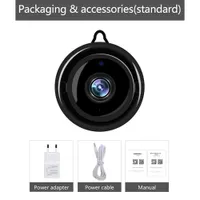 Mini Wifi Ip Camera Hd 1080P Draadloze Indoor Camera Nightvision Twee Weg Audio Bewegingsdetectie Babyfoon V380 Camcorders