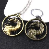 Keychains Game Mortal Kombat Keychain Metal Alloy Animal Key Ring Holder Chaveiro Gift For Men Car AccessoriesKeychains KeychainsKeychains
