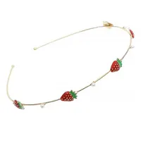 Clip per capelli barrette adorabili cerchi a fascia di frutta di frutta eleganti per perle da copricapo accessori