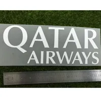 2014-2016 LA LIGA 카타르 항공 스폰서 스폰서 패치 패치 크기 크기는 길이가 22.8cm입니다. 높이는 8.8cm 축구 패치 170b입니다.