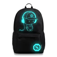 Nightlight Backpack Schoolbags Большой емкость рюкзак рюкзак мужской рюкзак