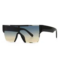 Finewell Übergroßes Gesicht Schild Sonnenbrille Mode ein Stück Objektiv Wholale Rimls Sonnenbrille Mens Digner Glas