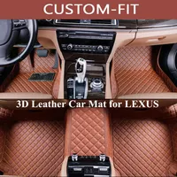 Mats de piso de carro personalizado para Lexus ES IS-C é LS RX NX GS CT GX LX RC GS430 IS250 RX350 2017 GS350 2007 Acessórios Carpet Alfombra C243C