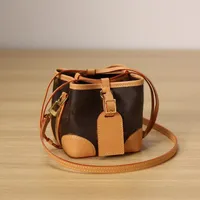 Vintage Leather M57099 Noe Purse Mini Tote Shoulder Crossbody Bags Neonoe Nano Designer Luxury Handbags Women&#039;s Fashion Shopping Purses Odeon Clutchs Bag