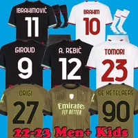 22 23 soccer jersey AC Milans IBRAHIMOVIC football shirt 2022 2023 DE KETELAERE MEN KIDS BRAHIM