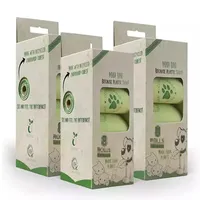 Sacchetti di plastica per animali domestici ad amdirti di terra all'ingrosso personalizzati per gatto biodegradabile biodegradabile per cane monouso