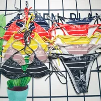 Top Selling Bikini Women Fashion Swimwear IN Stock Swimsuit Bandage Sexy Bathing Suits Sexy pad Tow-piece 16 Styles