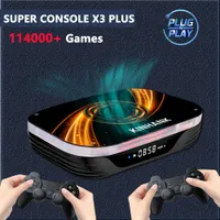Game Controllers Joysticks Super Console X3 Plus Retro Video Consoles For PS1PSPDCN64MAME S905X3 4K8K Android TV Box With 114000 Classic s 230206