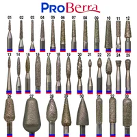Nailtools Ryssland Nail Drill 34Types olika form Diamond Bit Cutters Manicure Cuticle Clean Pedicure 220708